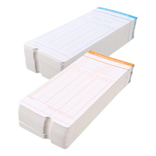 Cartes de présence papier cartonné de 200 feuilles pour pointeuse de bureau