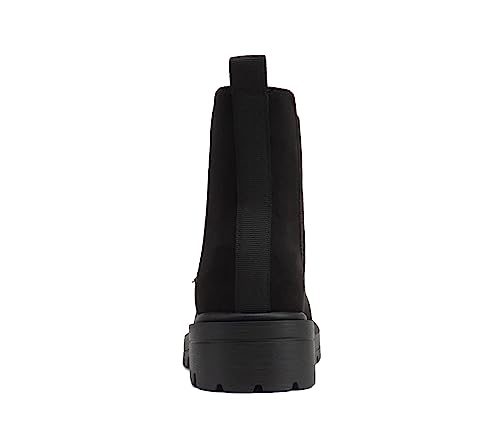 Image of Soda Pilot ~ Women Lug Sole Low Heel Chelsea Fashion Ankle Bootie w /Double Elastic Gore