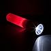 Life Gear LED Flashlight with Glow Handle, Emergency Flasher and Storage Compartment, RED,White/Red