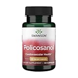 Swanson Policosanol - Supplement Helps Support Cardiovascular Health - All Natural Formula Aids Good Heart Health & Function - Helps Maintain Healthy Cholesterol Levels (60 Capsules, 20mg Each)