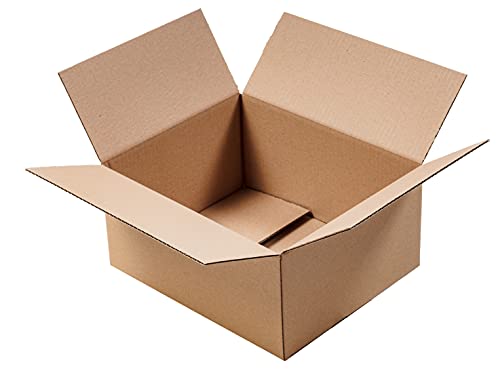 Boxmarket - Lot de 20 Cartons | Boite en Cargo | Parfait pour Déménagement | Expedition Carton | Solide | Marron F201 (200x150x70) Cover