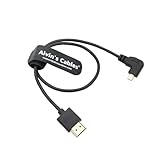 Alvin's Cables マイクロ Micro HDMI - HDMI ケーブル 8K60P ハイスピード 2.1 for Sony a7 IV FX30 ZV-E10 用、for Canon R5C R5 R6、for ATOMOS Shinobi Ninja V 用、45cm、直角マイクロ Micro HDMI