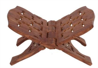 DWH Wooden Hand Carved Rehal Holy Books Stand // Handcrafted Book Stand Book//religiou Book Stand-image-36