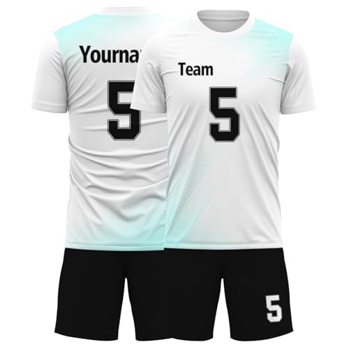 Lonhooker Custom Soccer Jerseys Men Personalized Soccer Shirts Shorts with Name Number Team Logo