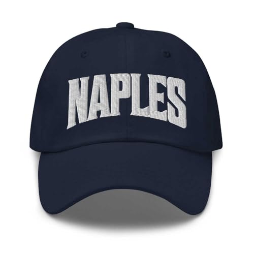 Merch Town Naples Dad Hat Florida Embroidered Navy