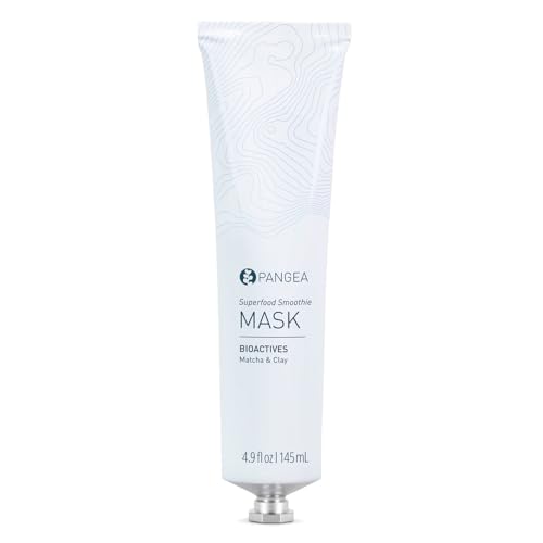 Pangea Organics - Natural Matcha + French Clay Superfood Smoothie Face Mask | Vegan, Non-Toxic, Sustainable Clean Beauty (Aluminum Tube, 4.9 oz | 145 ml) -  00768