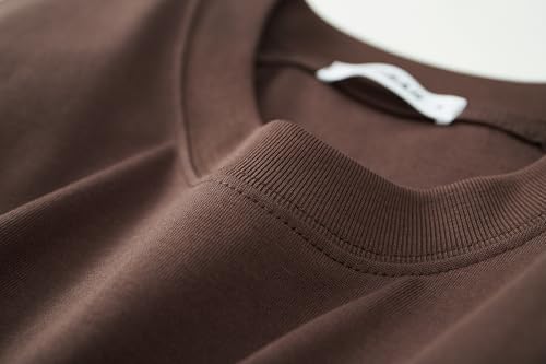 VEIISAR Men's Loose Fit Heavyweight Short-Sleeve Pocket T-Shirt - Mens 100 Cotton Crew Neck Thick Tees4