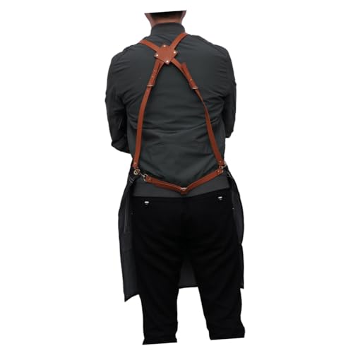 Holibanna 1pc Baber Apron Multi Use Pocket Apron Yellow Barrette Eye Patches for Adults Hairdressing Barber Apron Backpacks Doughnut Professional Haircut Apron Strap Korean Version