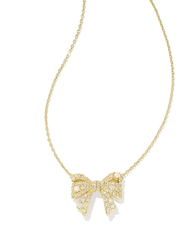 Kendra Scott Krista Bow Short Pendant Necklace, Fashion Jewelry for Women
