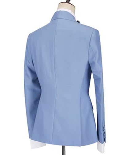 Mens Suit for Wedding 2 Piece Formal Slim Fit Suits for Men Business Double Breasted Suit Men Tuxedo for Prom Party2