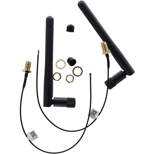 Deal4GO M.2 IPX4 WiFi Antenna WLAN Cable 17RDC K81HV w/ 2dBi Antenna Replacement for Dell Optiplex 3080 3090 5080 5090 7080 7090 (SFF), Gold