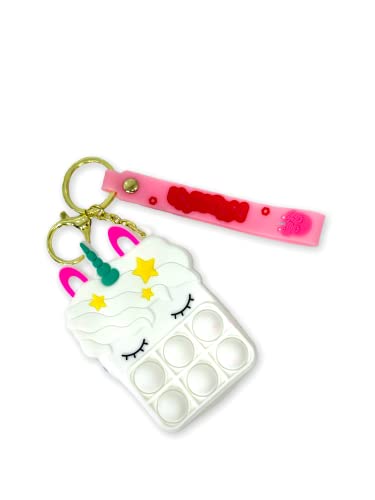 Image of AUGEN Cute Pop It Coin Purse Pouch Keychain For Gifting With Key Ring Anti-Rust (Pack Of 1)