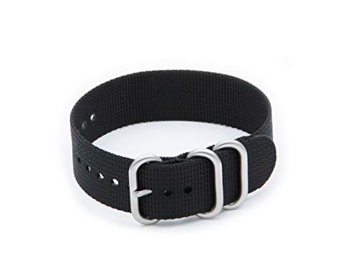 HELM Watches NS1 Nylon Watch Strap - Black (22mm)