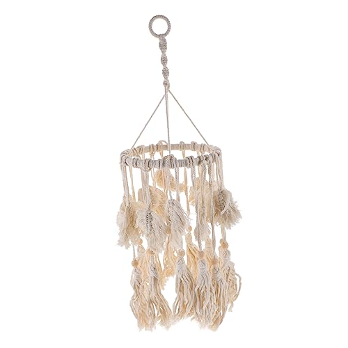 Garneck Macrame Lamp Shade Style Ceiling Lamp Decor Home Accessories Woven Lampshade