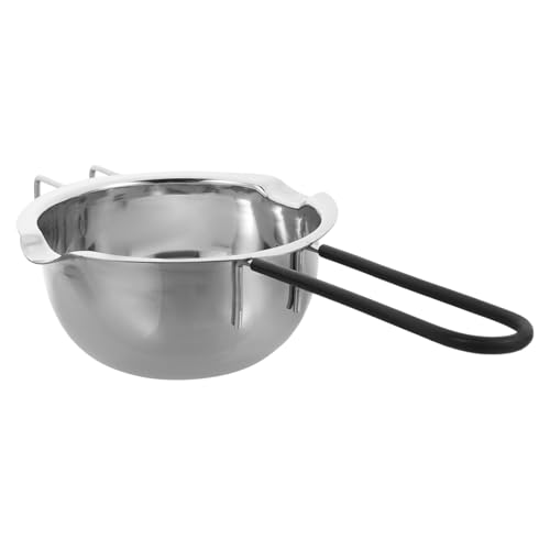 TIDTALEO Stainless Steel Chocolate Melting Pot with Handle Double Boiler for Butter Cheese and Essential Baking Tool and Candy Making