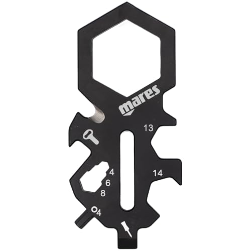 MARES Smarty Mini Multitool - Scuba Diving Multi-Purpose 4mm Allen Key, Bottle Opener, Screwdriver & Various Spanners