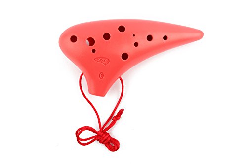 TNG オカリナ 楽器 プラスチック C調 AC Ocarina 吹奏管 樹脂 赤色