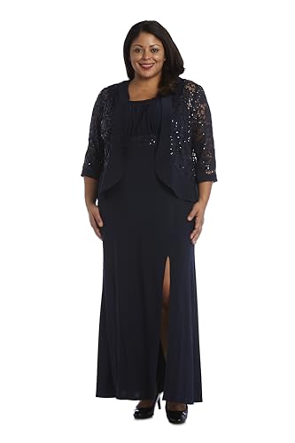 R&M Richards Women's Ruffle Lace Ensemble4