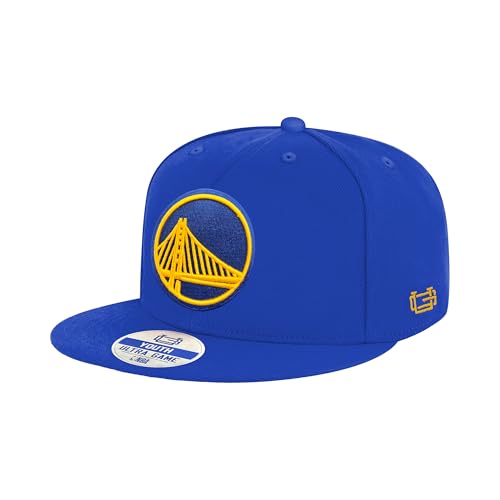 Ultra Game Boys NBA Official 8-20 Twill Snap Back Ultimate Baseball Cap Hat Golden State Warriors Team Color One Size
