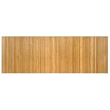 Tapis rectangulaire naturel 70x200 cm bambou
