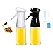 CBGGQ Opryskiwacz do oliwy z oliwek, spray do gotowania, grillowania, gotowania z rozpylaczem, 210 ml, butelka z rozpylaczem oleju, do kuchni, gotowania, grilla, pieczenia, pieczenia, sałatki, z pędzlem (czarny + biały)