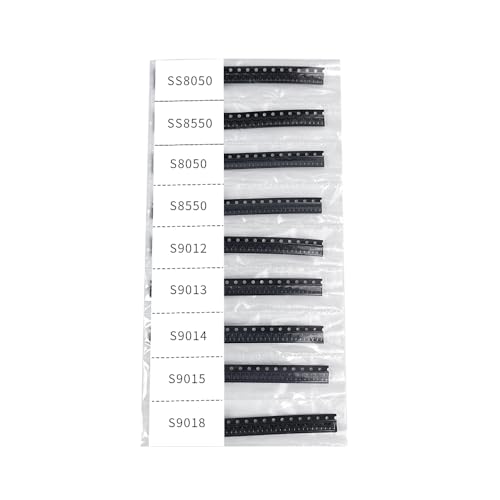 9Values 180Pcs SOT-23 SMD Transistor Kit SS8050 SS8550 S8050 S8550 S9012 S9013 S9014 S9015 S9018 Surface Mount Transistor