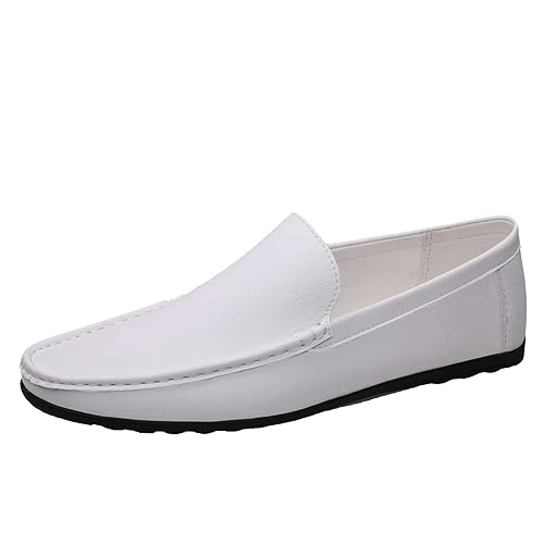 Mocasines casuales sin cordones con costuras de contraste para caminar con ligereza absoluta