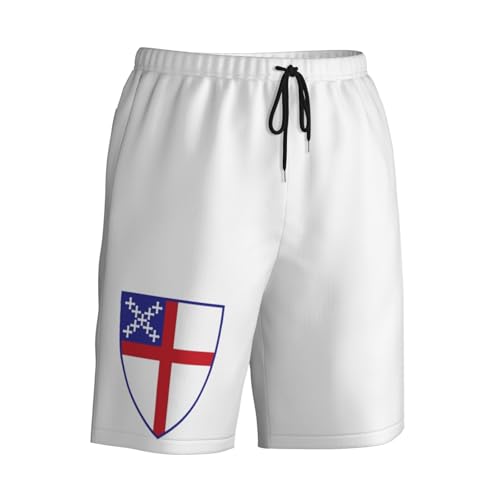 Episcopal Church Logo Mens Swim Trunks Quick Dry Board Shorts 7" - Hawaii Beach Swimwear2