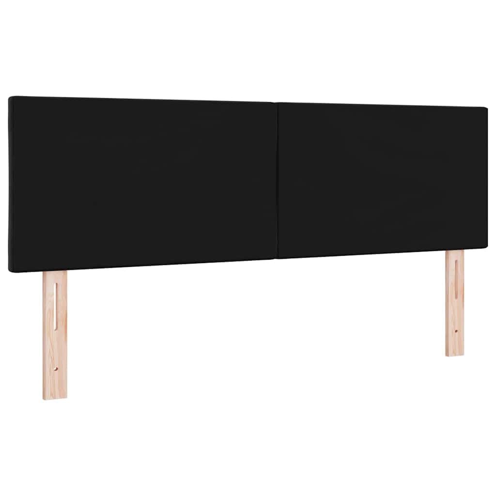 vidaXL Tête de lit Noir 144 cm Velours, Tête de lit Moderne, Accessoire Sympa pour Le lit, Confort Optimal, Mousse Durable, Upgrade déco Chambre