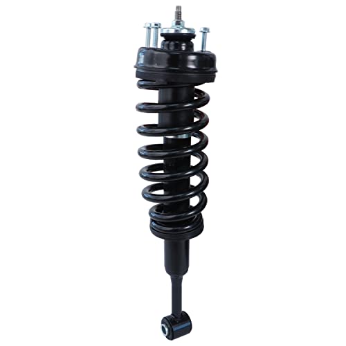 Image of Detroit Axle - 2 Front Struts for 2006-2010 Ford Explorer Mercury Mountaineer Complete Struts w /Coil Spring 2007 2008 2009 Replacement Suspension Ready Strut Shock Assembly