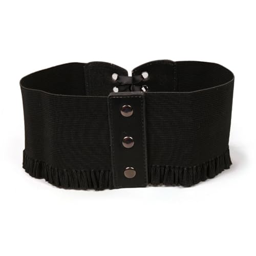 eYLun Womens Corset Elastic Belt Vintage Renaissance Lace-up Waist Belt Tied Corset Waspie Wide Belt3