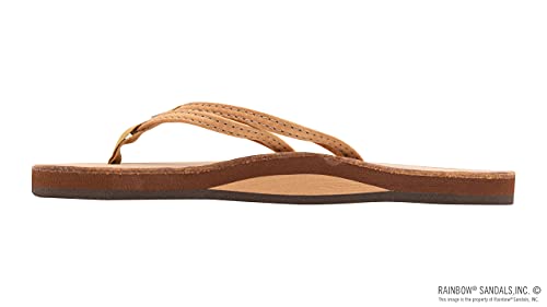 Image of Rainbow Sandals Ladies The Sand Piper Luxury Leather - Single Layer Arch w /Double Narrow 1 /3 inch Strap