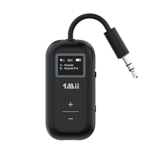 1Mii Bluetooth Receiver, HiFi Bluetooth 5.0 Receiver Adapter for Home Stereo Sound System 3D Surround aptX Low Latency