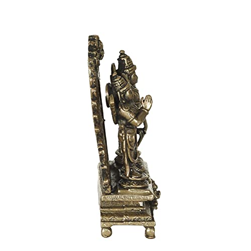 Estatua Ram Darbar de Cobre Hecha a Mano 7 cm miniatura 5
