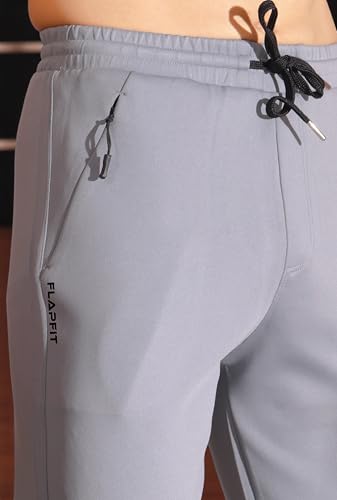 Image of Men's Regular Fit Track Pants with Zipper Pocket||Track Pants for Men
