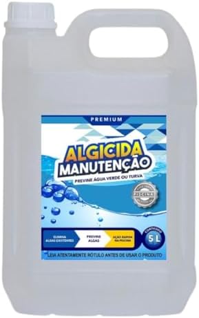 Algicida Manutenção 5 Litros Agua Cristalina E Sem Algas