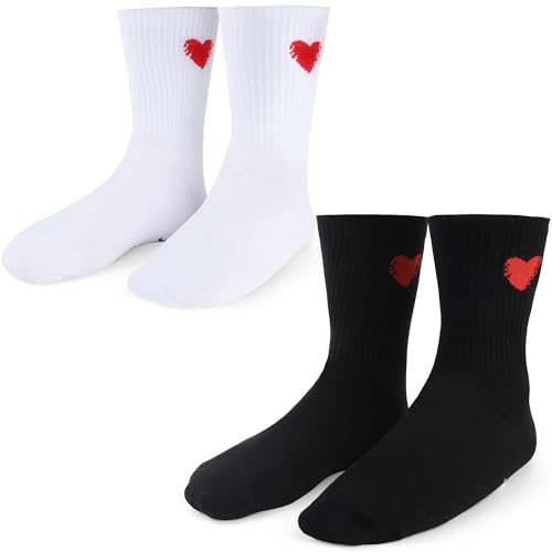 1 Year Anniversary Romantic Gifts Set – 2 Pairs of Penguin Couple Socks with 1st Anniversary Card & Gift Box for Couples, Him, Her, Husband, Wife, 1 Year Wedding Anniversary2