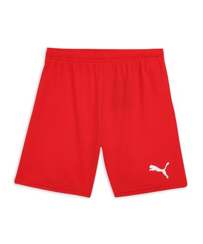 PUMA Unisex Kinder Teamrise Jr Shorts, Puma Red-puma White, 128 EU