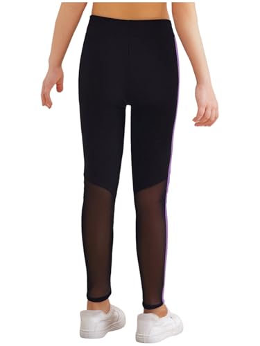 Kids Girls Rhythmic Gymnastics Sports Leggings Yoga Training Leggings Workout Athletic Pants2