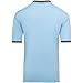 Murray Sporting Goods Short Sleeve Polo Baseball and Softball Umpire Shirt - Sized for Chest Protector (Light Blue, Large)