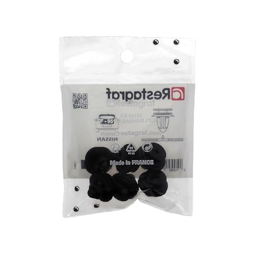 Restagraf Zierleiste für Lichtleiste, Polizeiplatte, für Nissan Fahrzeuge, 10,5 mm, Lochung, 6 Stück