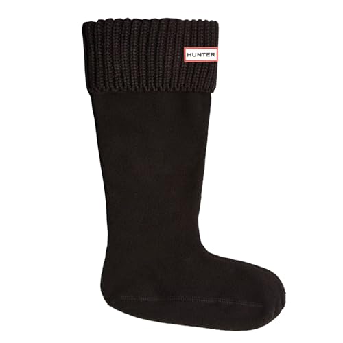 Hunter Recycled 1/2 Cardigan Tall Boot Socks Black LG...