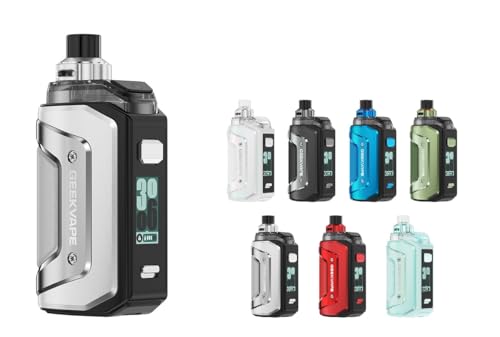 Geek vape Aegis Hero 5 �|�b�h���b�h�L�b�g 2000mAh ��e�ʃo�b�e���[ �ő�50W �o�� �����\ IP68�h���h�o�ϏՌ��݌v 6.5ml �g�b�v�t�B���� �|�b�h�V�X�e�� �d�q�^�o�R VAPE (�x�C�v�o���h�Z�b�g) (Stee