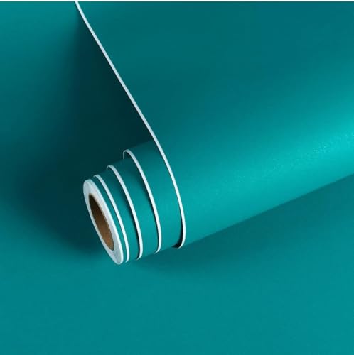 Image of DEEMUS Teal Matte Peel & Stick Self Adhesive Waterproof Sticker for Living Room, Bedroom Office,Almirah, Floor, Tabletop, Wall, Fridge,& Renovation Projects (2 x 3 Feet)