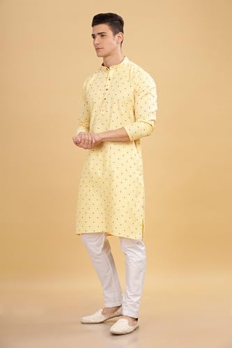 Image of BE ACTIVE Cotton Kurta for Men | Traditional and Stylish Design | Indian Kurta | Full Sleeve Kurta