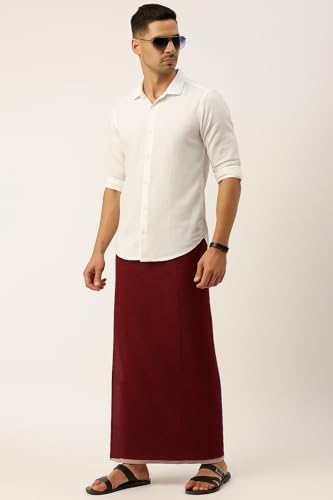 Image of pure cotton lungi for men