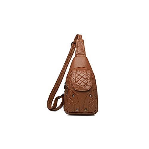 Shoulder Bags Women's Bag Chest Bag Small Women's Messenger Bag Messenger Bag(Brown)