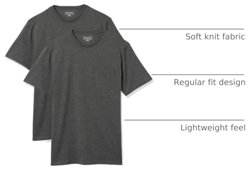 Image of Amazon Essentials Men's Short-Sleeve Crewneck Pocket T-Shirts