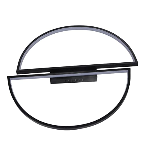 Plafonnier LED nordique moderne demi-cercle 9,8 pouces en métal et acrylique