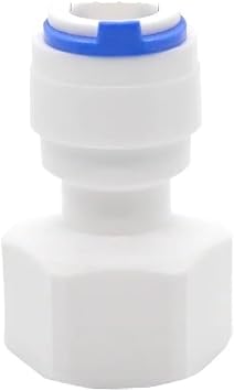 1PC RO Aquarium Accessories Quick Connector 1/8 1/4 3/8 1/2 3/4BSP Female Thread Adapter Straight Combination Tube3l8Tube-1l2Thread